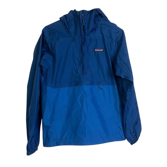 Patagonia Jacket Mens XXS Blue Torrentshell Pullover Half Zip H2NO